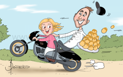 Patissier et fan de moto